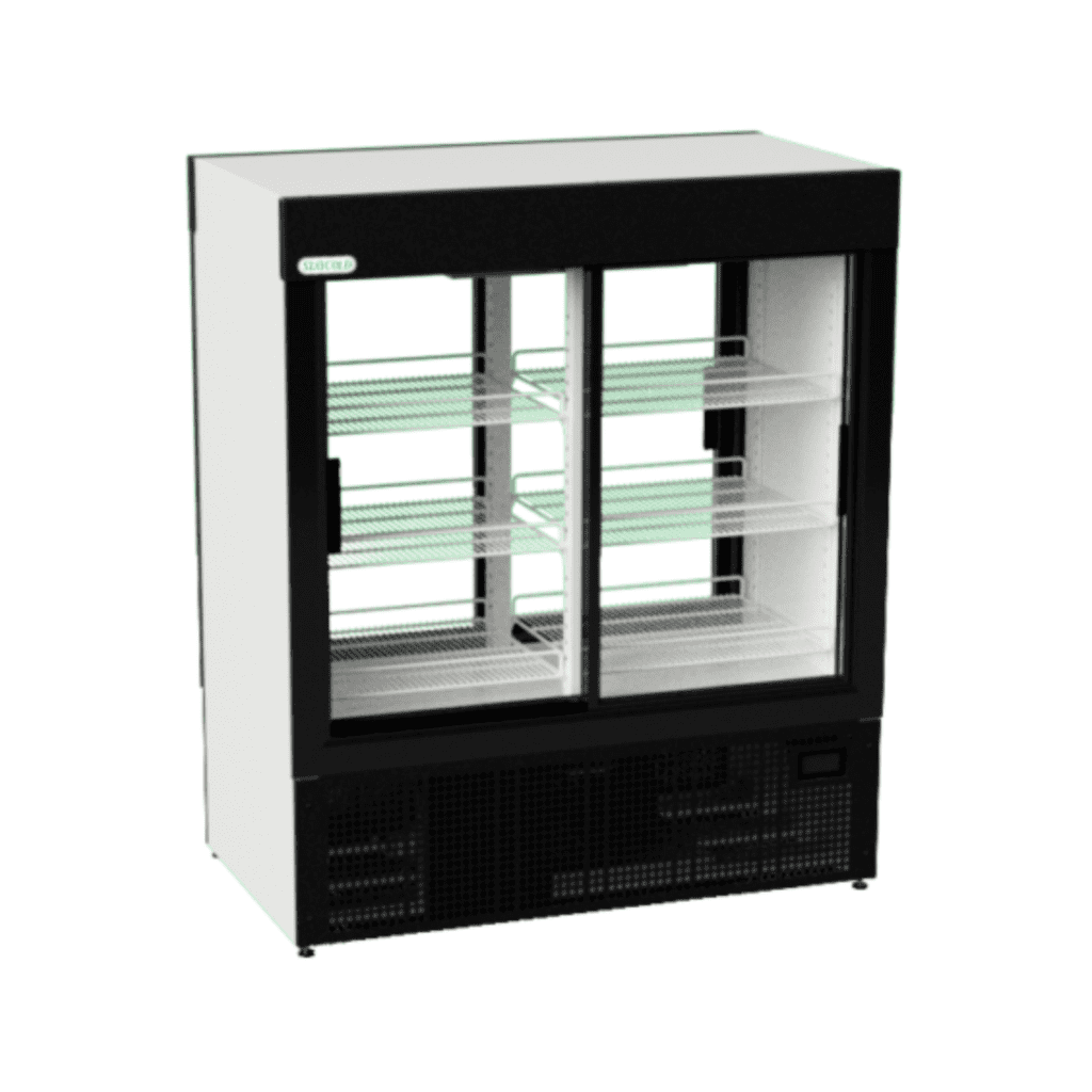 SD1140FLC – Double Sliding Door Fast Lane Cooler